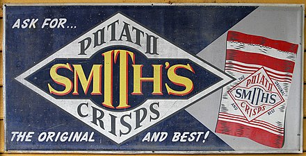 An advertisement for Smith's Potato Crisps