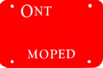 Ontario moped license plate base, post-1994.png