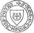 Najstarsza pieczęć z Jastrzębcem – Adama z Kamienia z 1319