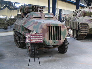 Panzerwerfer Half-track multiple rocket launcher