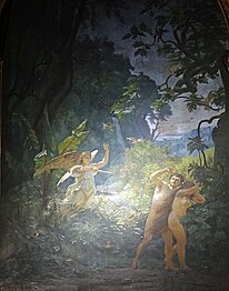 "Adam and Eve driven from Paradise" (Bapistry)