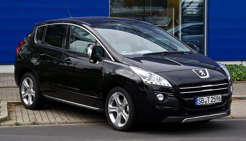 File:Peugeot 3008 HYbrid4 – Frontansicht, 30. August 2012, Düsseldorf.jpg