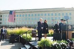 President Donald J. Trump and First Lady Melania Trump participate in a Sep 11 observance at the Pentagon