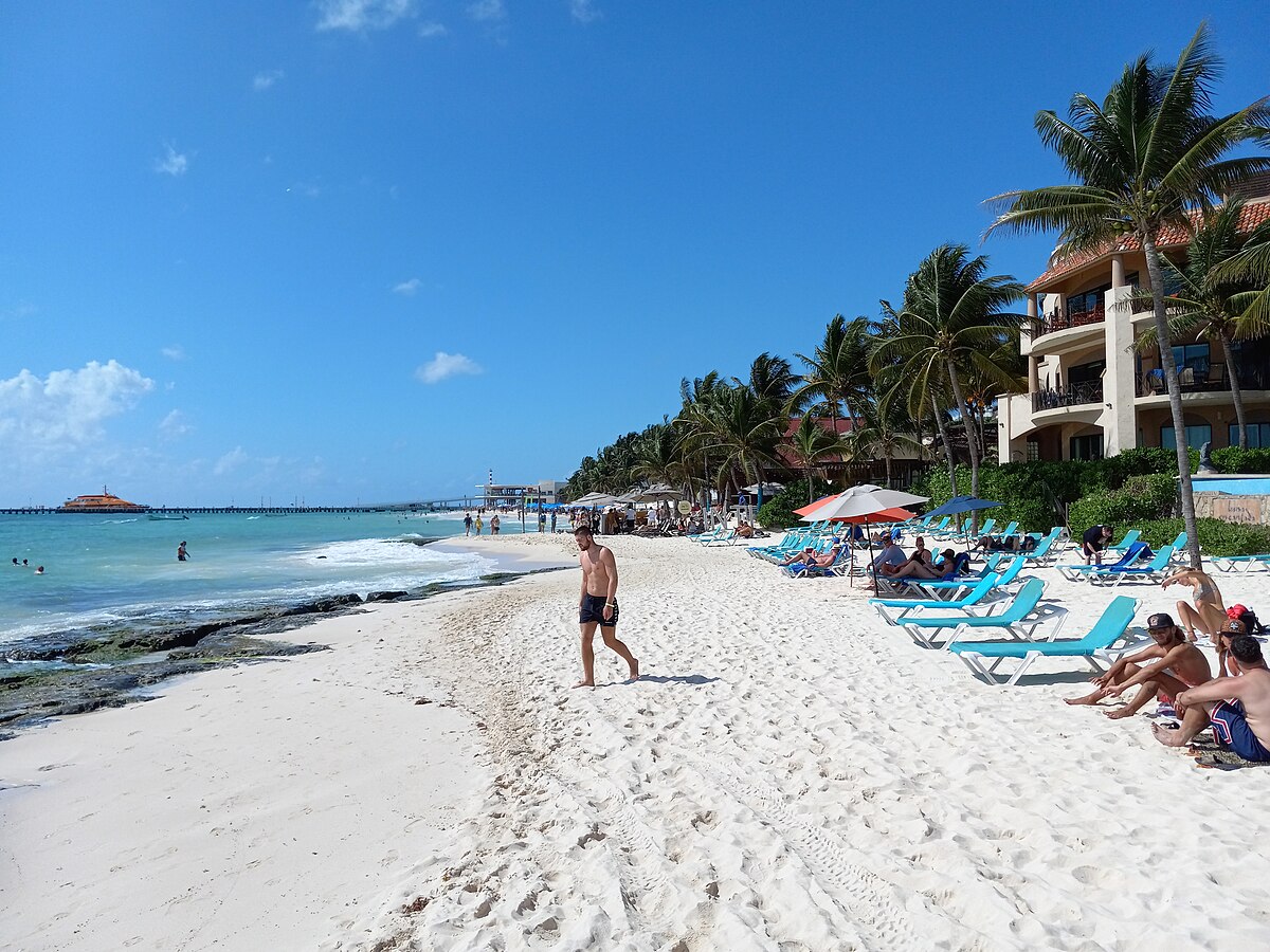 File Playa del carmen beach.jpg Wikimedia Commons