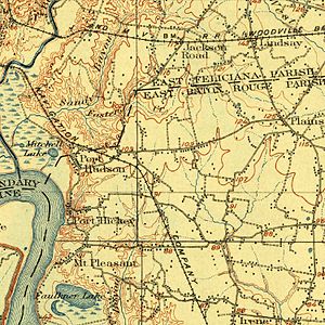 Map of Port Hudson & vicinity, 1906.