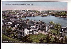 Harbor view, 1909 PostcardBirdsEyeNorwichHarbor1909.jpg