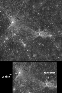 Hovnatanian (crater) Crater on the planet Mercury