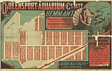Real estate map of Queensport Aquarium Estate, Hemmant, 1889 Real estate map of Queensport Aquarium Estate, Hemmant, 1889 (26331712261).jpg