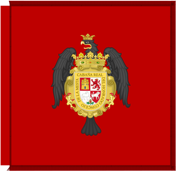 File:Recreated Guidon of Council of the Mesta (Franco's Era).svg