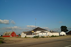 An iconic building in the town