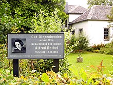 Gedenktafel vor dem Geburtshaus von Alfred Rethel, heute Diepenbenden 41 (Quelle: Wikimedia)