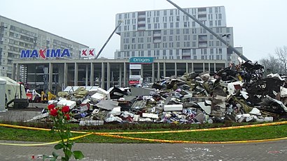 How to get to Zolitūde shopping centre roof collapse with public transit - About the place