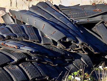 Tire blasting mats at a quarry Rixo granitbrott 8.jpg