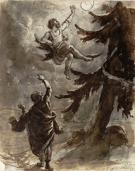 Väinämöinen and Ilmarinen by the Giant Spruce, Robert Wilhelm Ekman