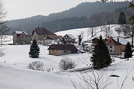 Le village en hiver.