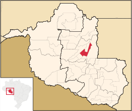 Kaart van Ouro Preto do Oeste