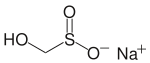 Formule développée de l'hydroxyméthanesulfinate de sodium