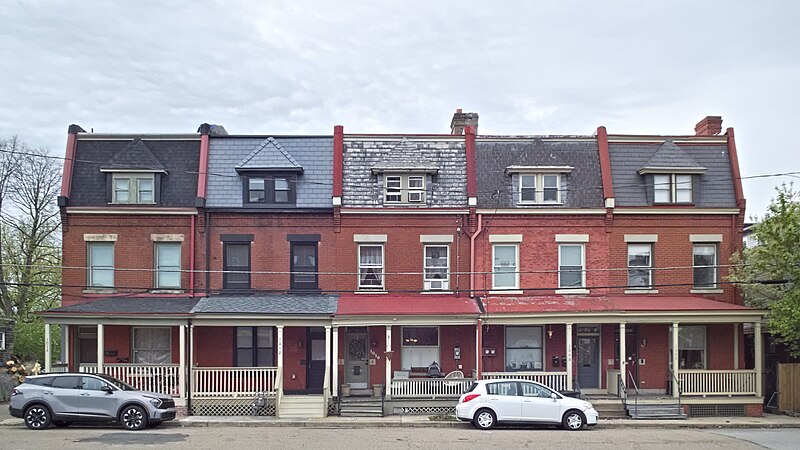 Row of houses restored