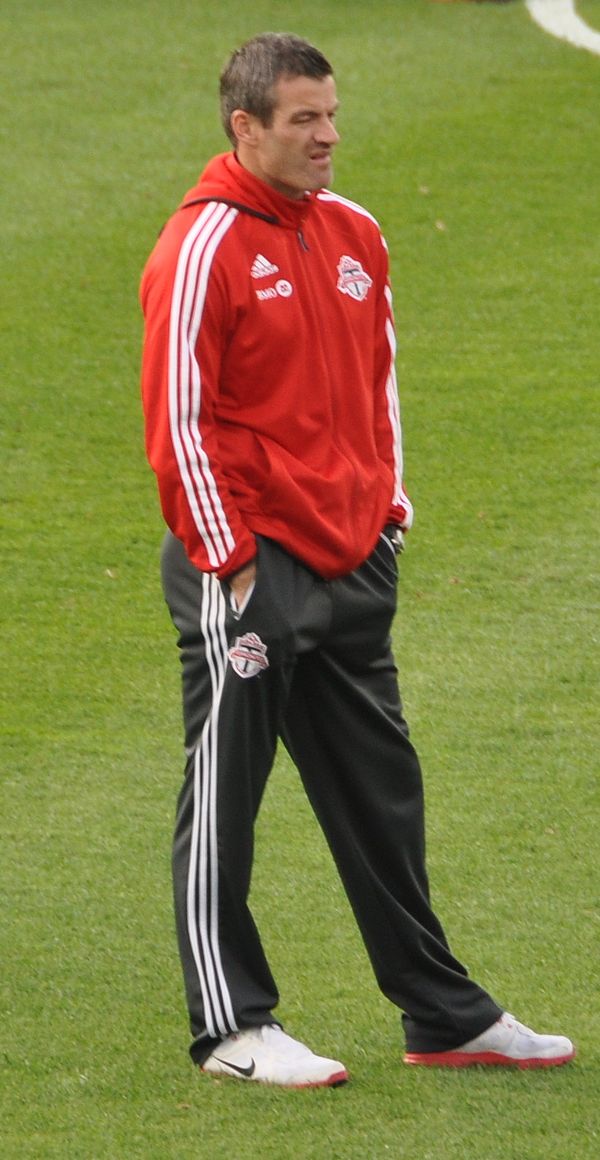 Nelsen as head coach of Toronto FC in 2013