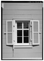 SOUTH FRONT, DETAIL OF WINDOW, SHUTTERS OPEN - Russian Bishop's House, 501 Lincoln Street, Sitka, Sitka Borough, AK HABS AK,17-SITKA,2-8.tif