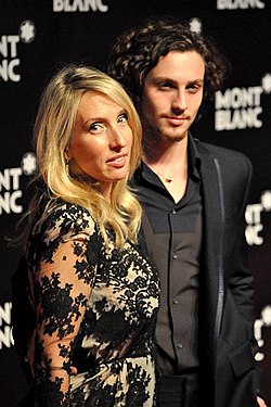 Sam Taylor-Johnson med maken Aaron Taylor-Johnson, 2010.