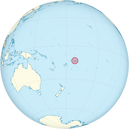 Samoa on the globe (Polynesia centered).svg