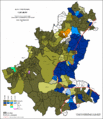 Ethnic structure of Sarajevo by settlements 2013 (cyrillic script)