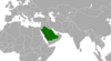 Location map for Saudi Arabia and Singapore.