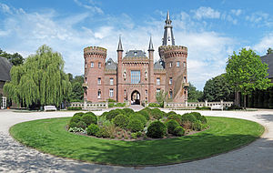 Schloss Moyland, Süd-Ost-Seite der Kernburg