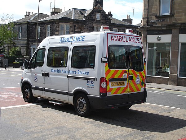 Former Renault Master van ambulance pictured in 2008