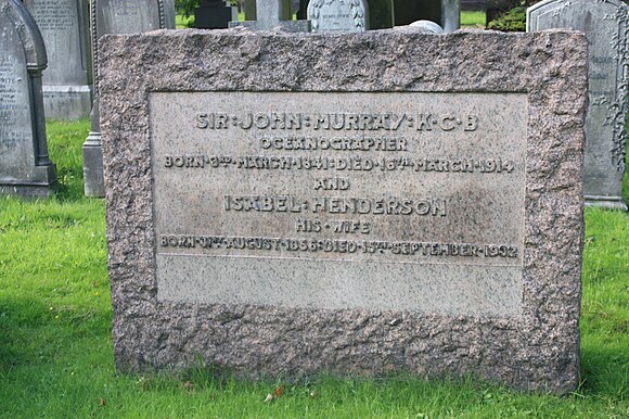 Sir John Murray's grave, Dean Cemetery, Edinburgh