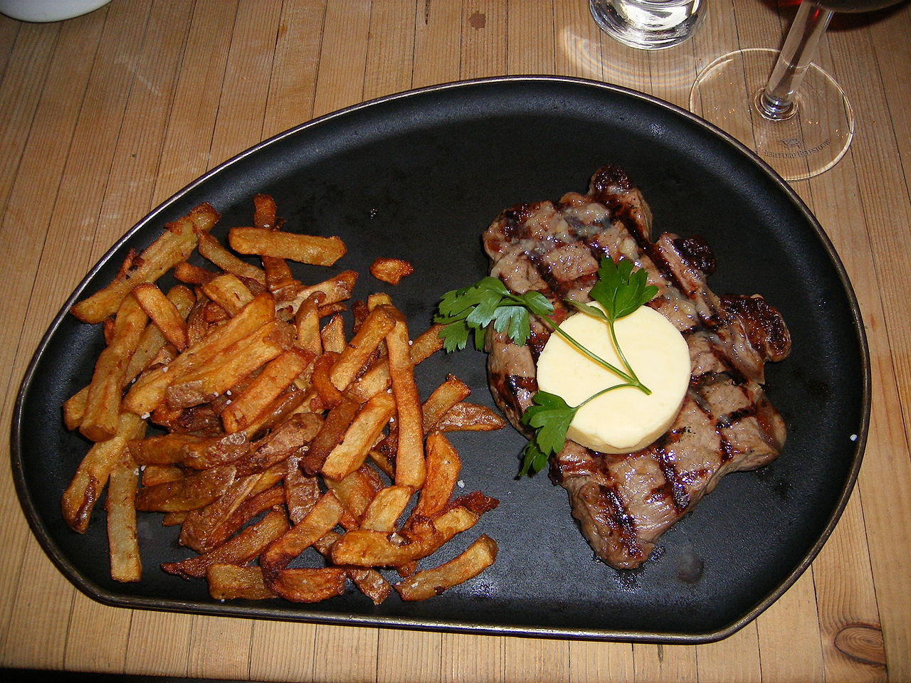 Sirloin Steak with Garlic Butter - Dinner at the Zoo