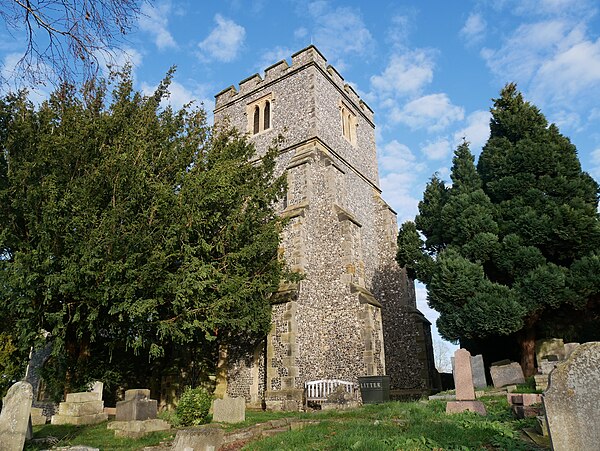 The medieval Church of Saint John the Baptist in West Wickham