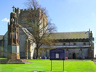 St Asaph city in Denbighshire, Wales