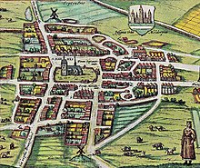 Stadt-Atlas Meldorf von 1596, dem Civitas Orbis Terrarum