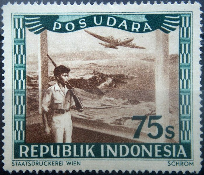 File:Stamp of Indonesia - 1949 - Colnect 615560 - Watching soldier.jpeg