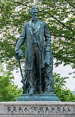 Thumbnail for File:Statue of Ezra Cornell, founder of Cornell University.jpg