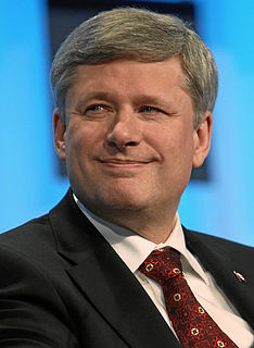 <span class="mw-page-title-main">Stephen Harper</span> 22nd prime minister of Canada from 2006 to 2015