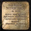 Stolperstein Mommsenstr 10 (Charl) Arthur Bach.jpg