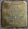 Stolperstein Riehlstr 11a (Charl) Clara Dzialoszynski.jpg