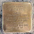 Stolperstein in S-Mitte für Klara Feit (22. Juli 2020)