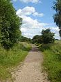 Stour Valley path. Along the route of the former Sudbury to Bury St Edmunds railway line, which closed in 1961.