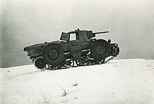 Landsverk L-30 on tracks during trials at Landskrona in 1935 Stridsvagn fm31 (Landsverk L-30), AB Landsverk Landskrona 1935.jpg