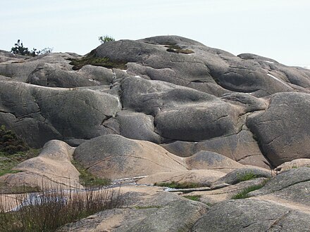 Typical polished, coastal cliffs