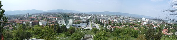 A panoramic view of the city