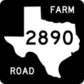 24 in by 24 in (600 mm by 600 mm) Texas State Highway shield, made to the specifications of the sign detail. Uses the Roadgeek 2005 fonts. (United States law does not permit the copyrighting of typeface designs, and the fonts are meant to be copies of a U.S. Government-produced work anyway.) Colors (for Recreation Road shields) are from [11] (Pantone Brown 469), converted to RGB by [12].