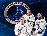Посада Апола 14 са сатовима -{Speedmaster}- пред лансирање