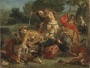 The Lion Hunt (Eugène Delacroix) - Nationalmuseum - 23399.tif