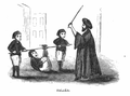 Наказание фалакой в мектебе, XIX век