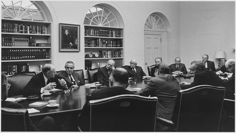 File:The Wise Men, Cabinet Room meeting - NARA - 192586.tif